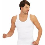 5 Adet Erkek Beyaz Pamuklu Likralı Spor Atleti (Rambo Atleti) - 2XL