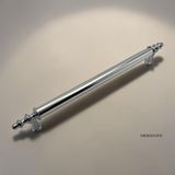 5 ADET Ezgi Düz Krom Dolap Kulpu – Metal Ayaklı Alüminyum Modern Mobilya Kulpu (96/128 / 160/192 mm) (192mm)