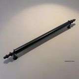 5 ADET Ezgi Düz Siyah Dolap Kulpu – Metal Ayaklı Alüminyum Modern Mobilya Kulpu (96/128 / 160/192 mm) (192mm)