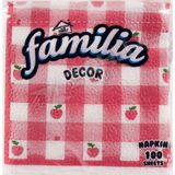 5 Adet Familia Desenli Peçete 30 x 30 100'LÜ