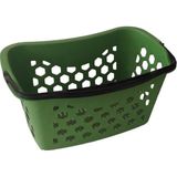 5 Adet Fasulye Tipi-Oval Plastik Alışveriş Sepeti - Market El Sepeti Siyah - Standart
