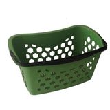 5 Adet Fasulye Tipi-Oval Plastik Alışveriş Sepeti - Market El Sepeti Siyah