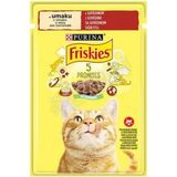5 ADET Friskies Sığır Etli Yaş Kedi Maması 85 Gr