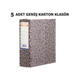 5 Adet Geniş Karton Klasör Dosya Arşiv Klasörü Telgraf Klasör