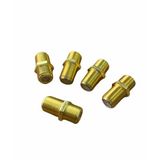 5 ADET Gold UÇ EF FE F Konnektör F Ara Konnektör Uydu Kablosu Ara Uzatma BİRLEŞTİRME Connektör