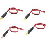 5 Adet Güvenlik Kamerası 12V Dc Erkek Power Jack Dc Jak Kablo Bağlantı Kablosu