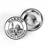 (5 Adet) İğneli Çanta Rozeti - Zinciriye Medresesi - Mardin - 44 Mm