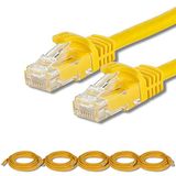 5 adet IRENIS CAT7 Kablo Ethernet Network İnternet LAN Kablosu 2 Metre Sarı