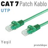 5 Adet Irenıs Cat7 Kablo Ethernet Network İnternet Lan Kablosu 2 Metre-yeşil