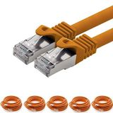 5 Adet Irenıs Cat7 Kablo S/ftp Ethernet Network Lan Ağ Kablosu 5 Metre-turuncu