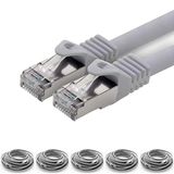 5 adet IRENIS CAT7 Kablo S/FTP Ethernet Network LAN Ağ Kablosu 50 cm Gri