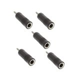 5 ADET JAK ÇEVİRİCİ DÖNÜŞTÜRÜCÜ SES AUX GİTAR JAK JACK 6.3mm - 3,5mm KALIN
