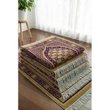 5 Adet Kadife Seccade Eflatun (70cmx110cm 400gr) Hac Ve Umre Hediyesi
