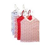 5 Adet Kadın Askılı Desenli Atlet Dantelli Empirme Pamuklu Penye D6-10 - XL