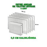 5 Adet Kalorifer Peteği Arkası Isı Yalıtım Ve Izolasyon Levhası Radyatör Arkalığı