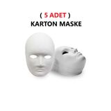 5 Adet, Karton Maske, Boyanabilir, Eğitici Maske Boyama, Etkinlik Ve Hobi Maskesi