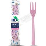 5 Adet Kbr Party Plastik Çatal Pembe 8'Li