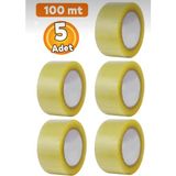 5 Adet Koli Bandı 45MM * 100METRE Kaliteli Koli Bandı
