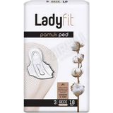5 Adet Ladyfit Pamuk Ped Super Gece 18'li