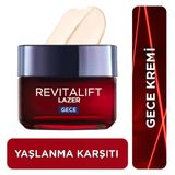 5 Adet Loreal Paris Revitalift Lazer X3 Yoğun Yaşlanma Karşıtı Gece Bakım Kremi 50 Ml