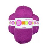 5 Adet Lüks Patik İpi Yünü Koyu Pembe 98675 - Bonbon Mudanis