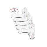 5 Adet METAL Beyaz Pencere Emniyet Kilidi Çocuk Hırsız Kilidi Çekmeli Pvc Kilit
