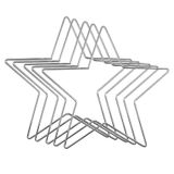 5 Adet Metal Halka Yıldız, 15 cm Gümüş Metal Yüzük Rüya Yakalayıcı Rüya | El işi projeleri, bayram dekorasyonu, düğün Noel çelengi, kendin yap hediyeleri için dekoratif metal halkalar