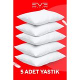 5 Adet Micro Silikon Elyaf Nonwoven Yıkanabilir Antialerjik Ev Ve Hotel Yastık 50x70cm 700 gr