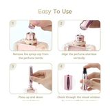 5 Adet Mini Cep Parfüm Şişesi, Dolabilir Taşınabilir Atomizer Parfüm, Koku, Kolonya Şişesi - Genel
