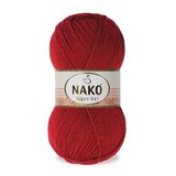 5 Adet Nako Süper İnci (1175 Koyu Kırmızı)