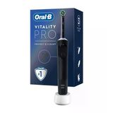 5 Adet Oral-B Şarjlı/Elektrikli Diş Fırçası Vitality Pro Siyah Koruma Ve Temizlik 1 Adet