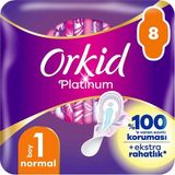 5 Adet Orkid Platinum Hijyenik Ped Normal Tekli Paket 8'li
