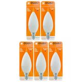 (5 Adet) Osaka 6W (50W) Günışığı (4000K) E14 Duylu (İnce Duy) Led Mum Ampul