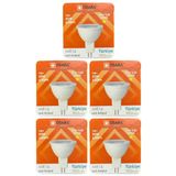 (5 Adet) Osaka 7W (50W) Sarı Işık (3000K) G4 Duylu (İğne Bacak) Led Çanak Ampul