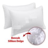 5 Adet Otel Tipi Boncuk Silikonlu Yastık Akfil 63 Tel Dokuma %100 Pamuk 50x70 Cm