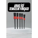 5 Adet Oto Detaylı Temizleyici Araç İçi Temizlik Fırça Seti Koltuk Döşeme Kapı Toz Alma Fı
