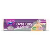 5 Adet Parex Çöp Torbası Orta Boy 55 Cm X 60 Cm Yavruağzı Vanilya Kokulu Büzgülü 15'Li Paket