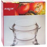 5 Adet Paşabahçe Kapaklı Yuvarlak Tencere Borcam 1,5 L