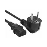 5 Adet Pc Güç Kablosu | 3x1.0mm² | C13 – Erkek Topraklı Fiş | 220V | Bilgisayar – Monitör Uyumu