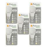 (5 Adet) Pelsan 8,5W 2700K (Sarı Işık) E27 Duylu (Kalın Duy) Led Ampul