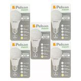 (5 Adet) Pelsan 8,5W 2700K (Sarı Işık) E27 Duylu (Kalın Duy) Led Ampul