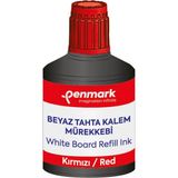 5 Adet Penmark Hs-107 Tahta Kalemi Mürekkebi 100 Ml Kırmızı Renk