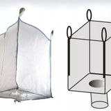 5 Adet Sanayi Tipi Big Bag Büyük Grit Çuval 90x90x120 CM Alt Bacalı Tahliyeli