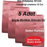 5 Adet Saten Kumaş 10*15 cm Lavanta, Para, Hediyelik, Sabun Vb. Kese Ipiyle Gönderilir.