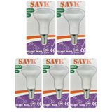 (5 Adet) Şavk 6W (37W) Sarı Işık (3000K) E14 Duylu (İnce Duy) Led R50 Ampul