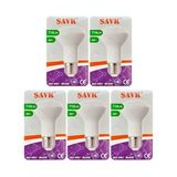 (5 Adet) Şavk 8W (54W) Sarı Işık (3000K) E27 Duylu (Kalın Duy) Led R63 Ampul