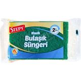 5 Adet Stepy Bulaşık Süngeri 2 Li Oluklu