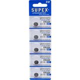 5 Adet Suupexx Düğme Pil 3V 1220 Lityum CR-1220 Hesap Makineleri , Saatler , Teraziler Için