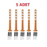 5 Adet Turuncu Renk Otopark Düzenleyici 100 cm Eco Delinatör Zeplin CVLZPLN80100ECO5AD