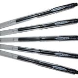 5 adet Uni-kalem Tahta Siyah/Signo Erasable jel Ink Pen Black X 5